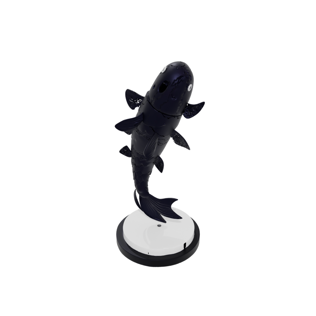 Obsidian Kawaii Flexi Koi Fish