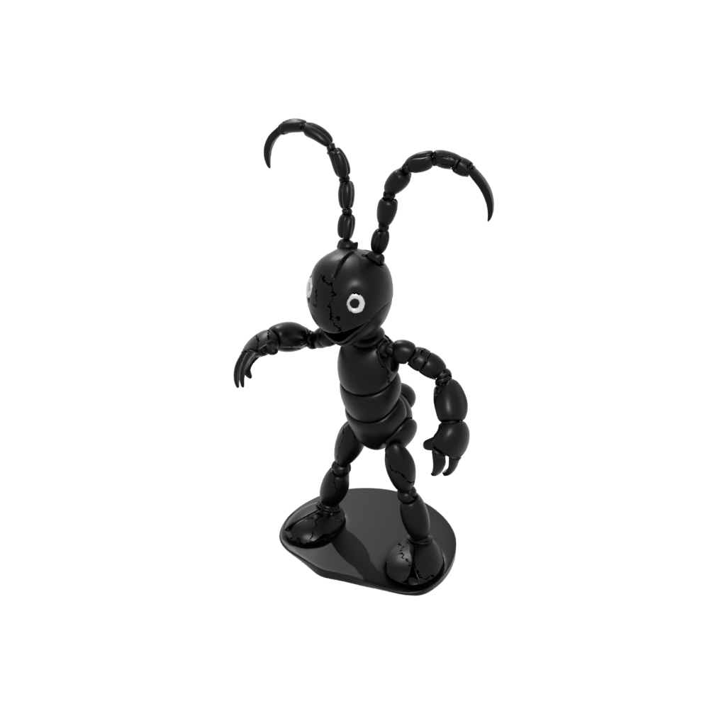 Obsidian Kawaii Flexi Lobster
