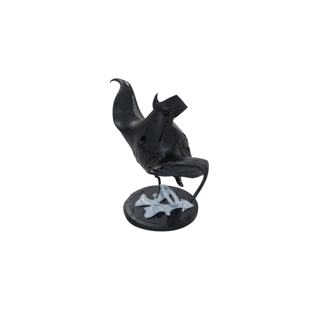 Obsidian Kawaii Flexi Manta Ray