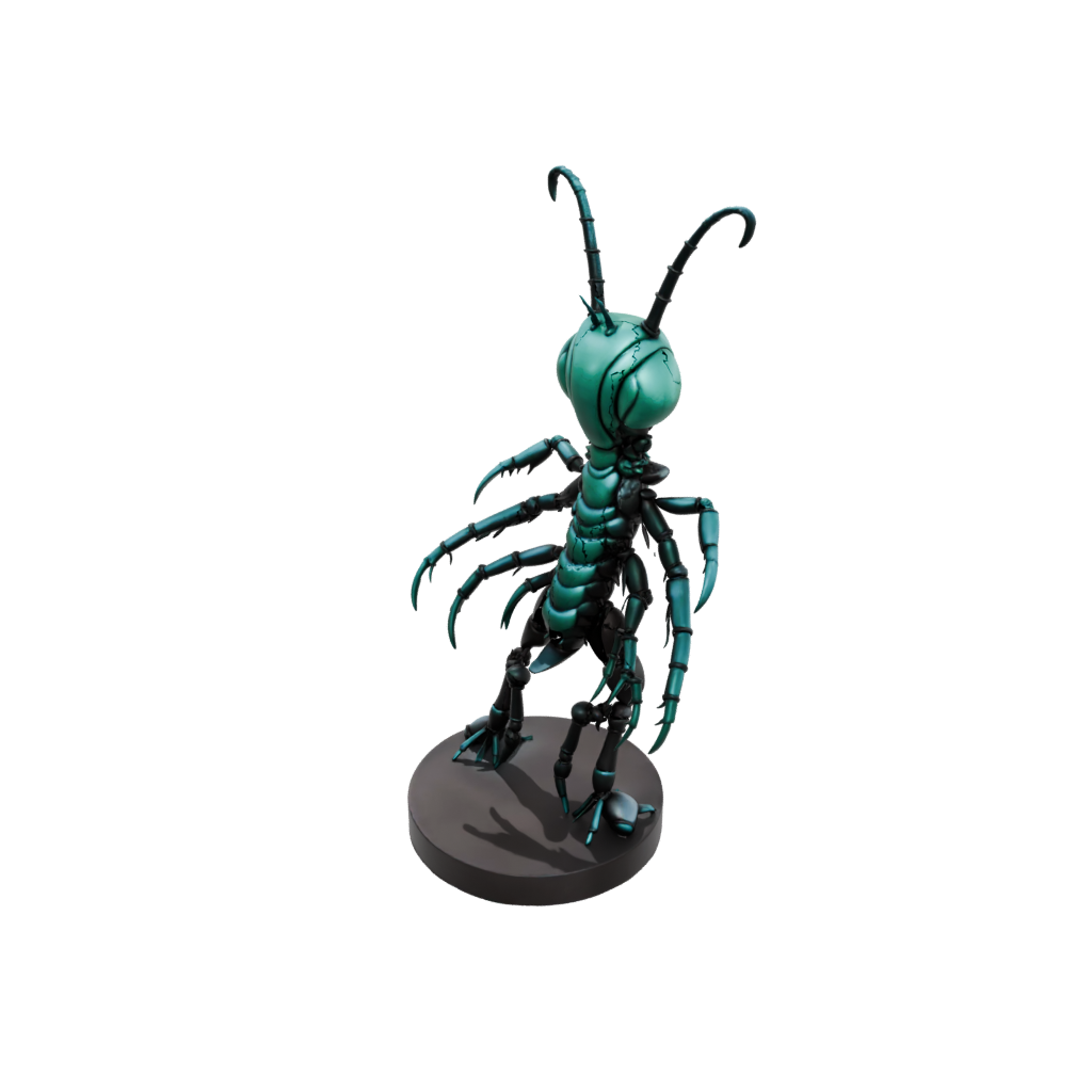 Obsidian Kawaii Flexi Mantis Shrimp