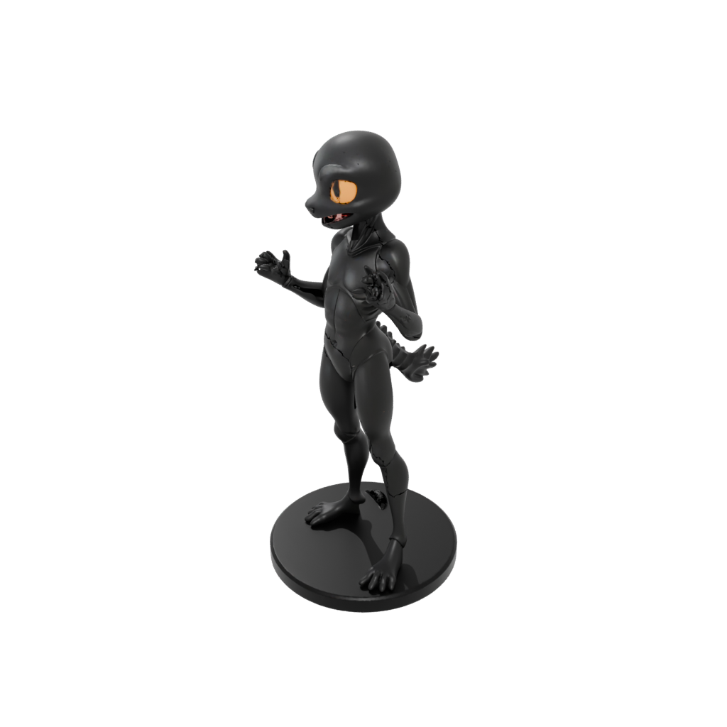 Obsidian Kawaii Flexi Newt