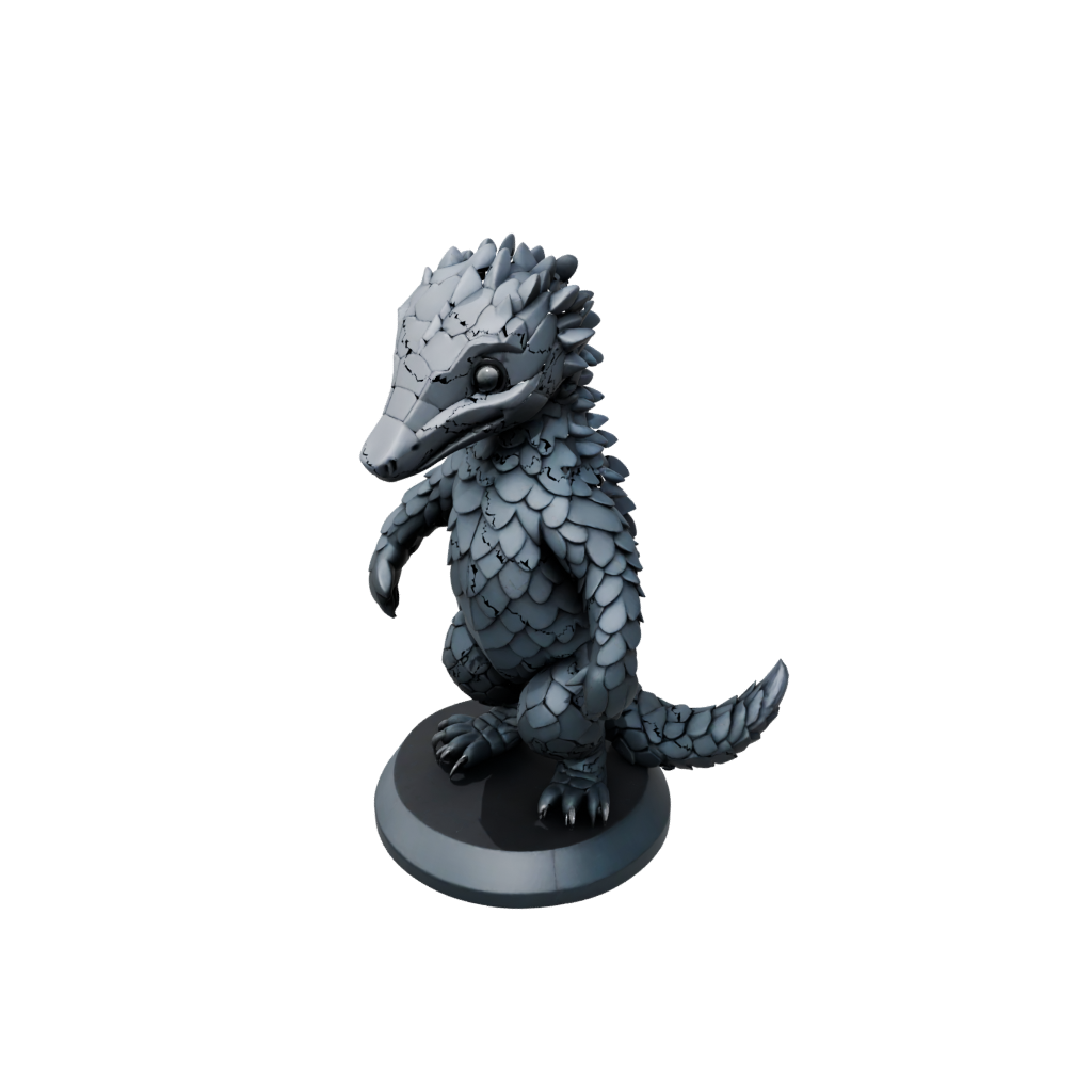 Obsidian Kawaii Flexi Pangolin