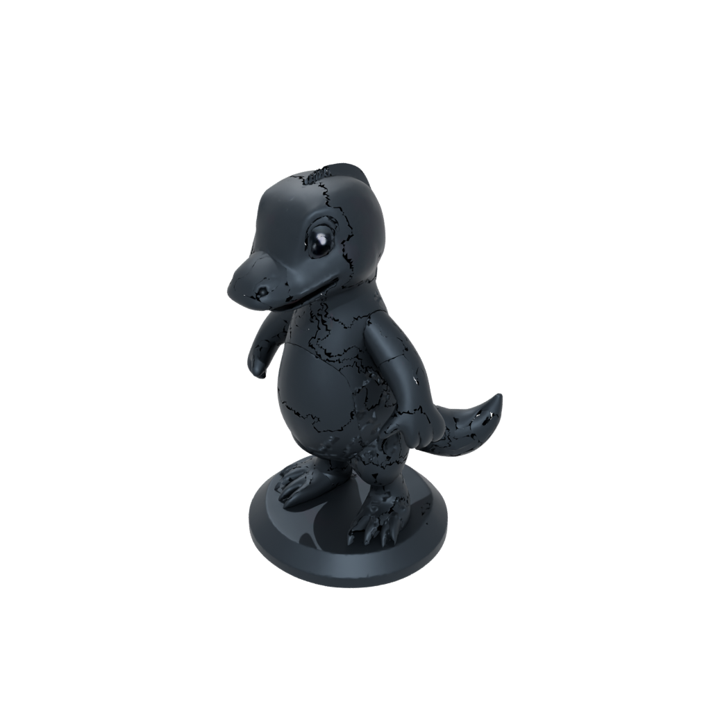 Obsidian Kawaii Flexi Platypus