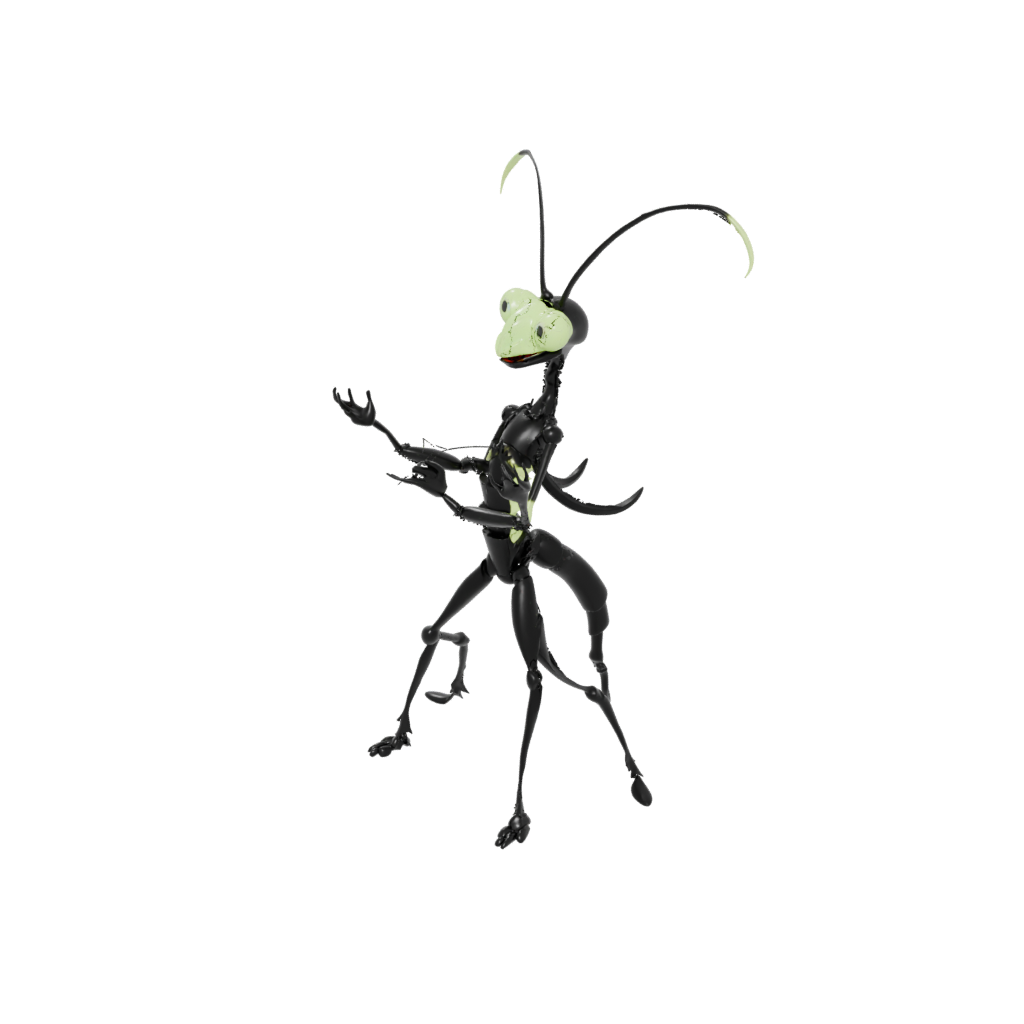 Obsidian Kawaii Flexi Praying Mantis