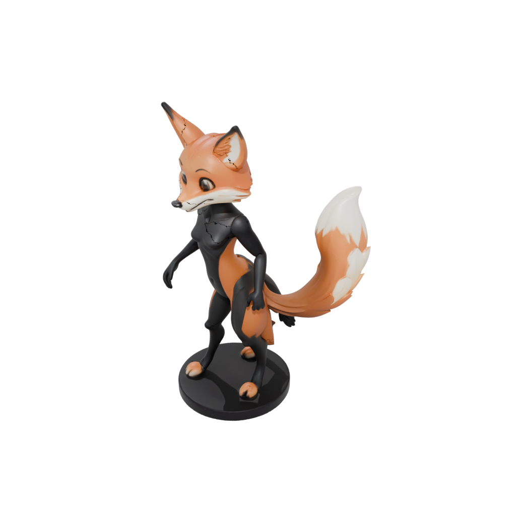 Obsidian Kawaii Flexi Red Fox