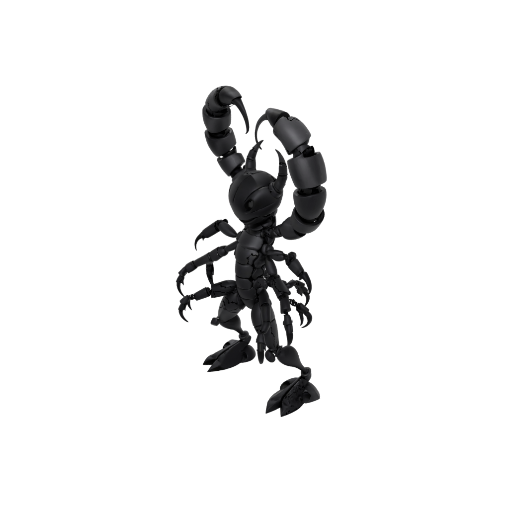 Obsidian Kawaii Flexi Scorpion