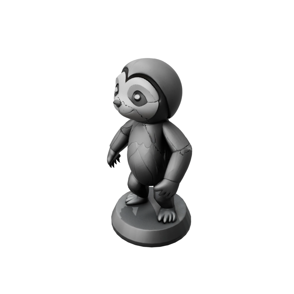 Obsidian Kawaii Flexi Sloth