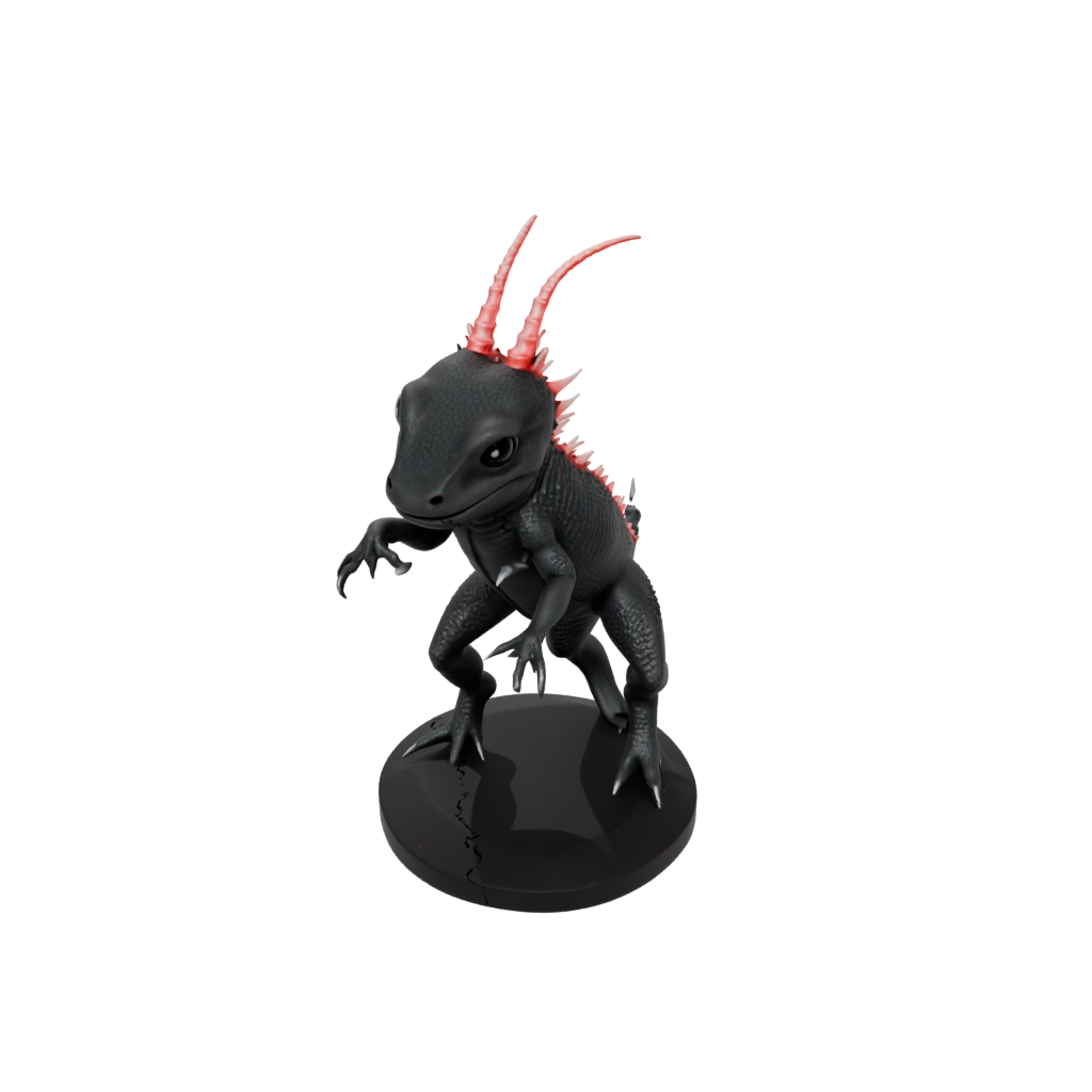 Obsidian Realistic Flexi Axolotl