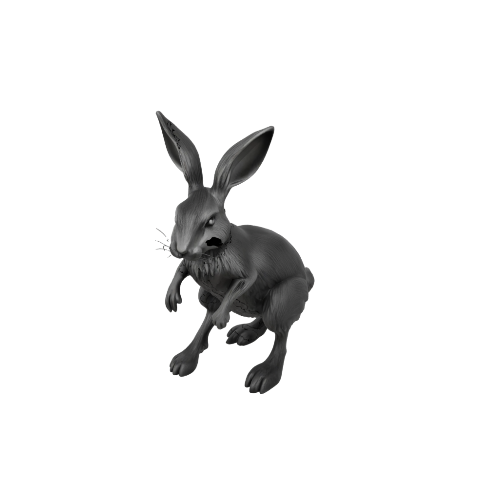 Obsidian Realistic Flexi Bunny Rabbit