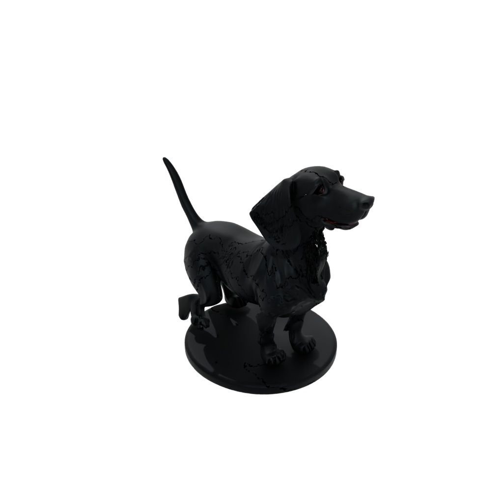 Obsidian Realistic Flexi Dachshund Dog
