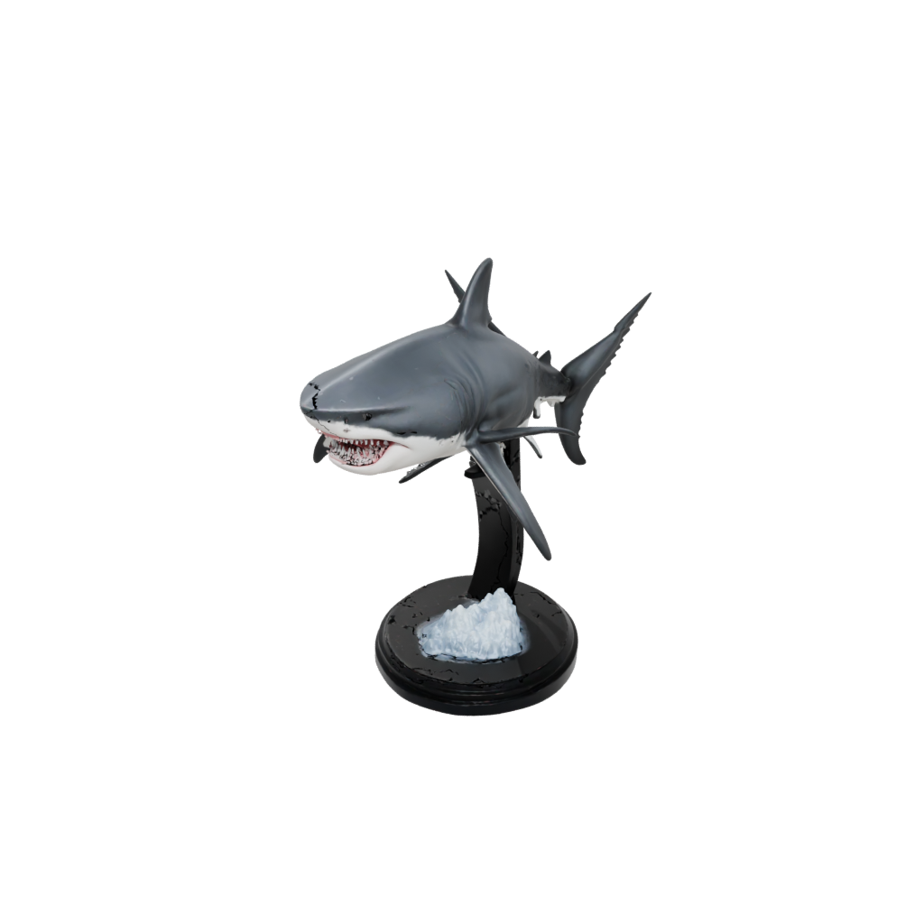 Obsidian Realistic Flexi Great White Shark