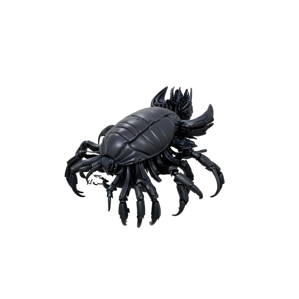 Obsidian Realistic Flexi Hermit Crab