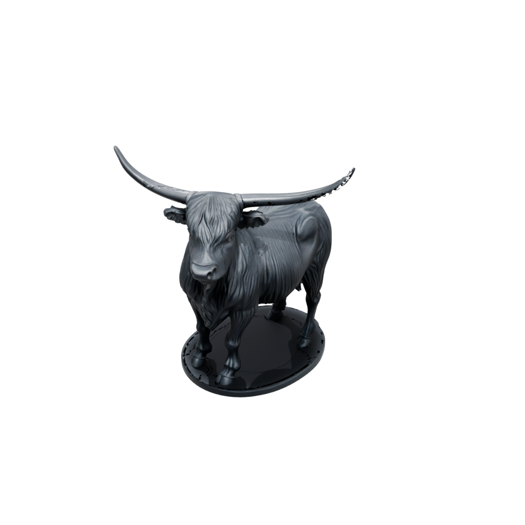 Obsidian Realistic Flexi Highland Cow