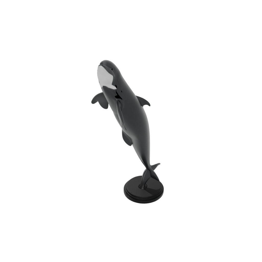 Obsidian Realistic Flexi Orca Whale