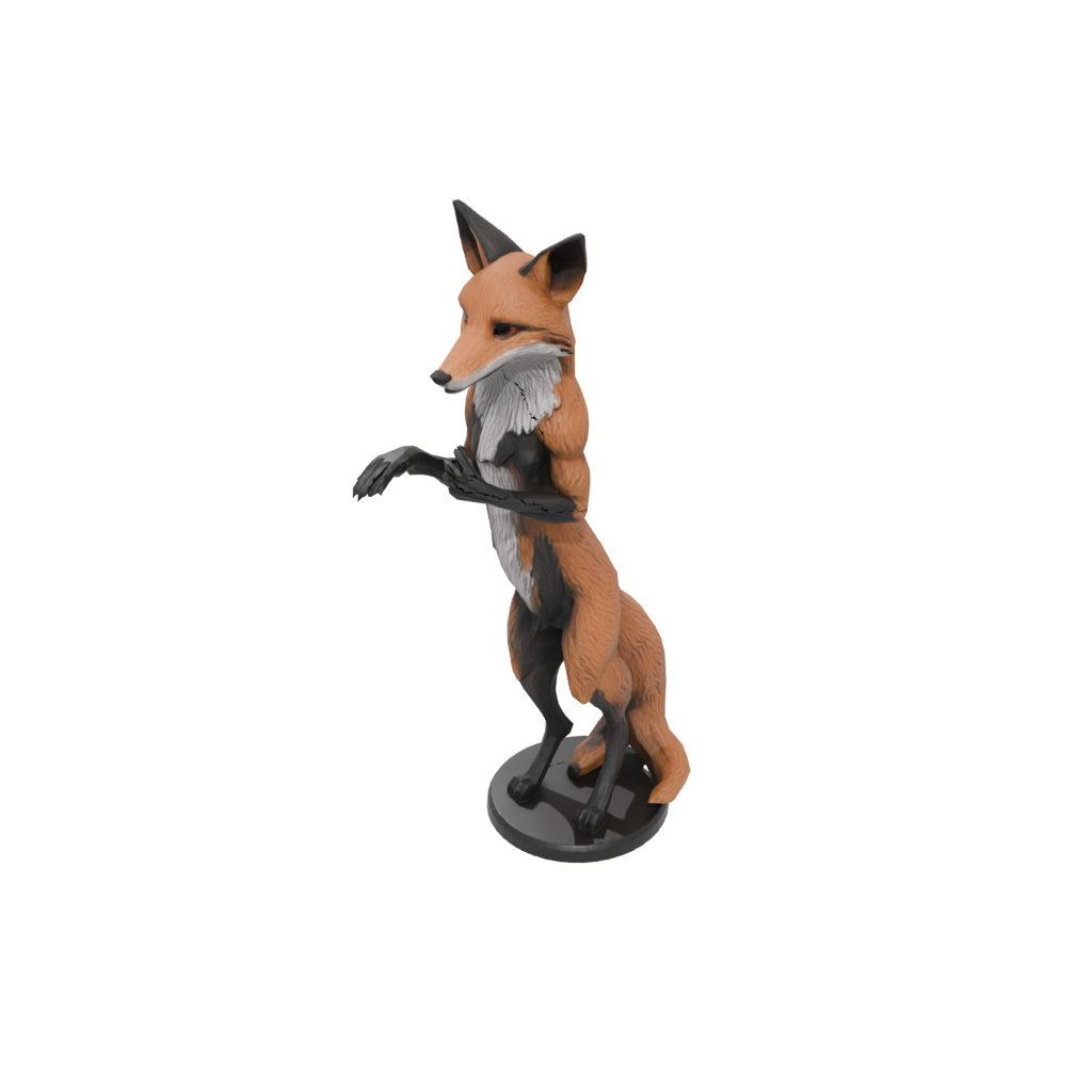 Obsidian Realistic Flexi Red Fox