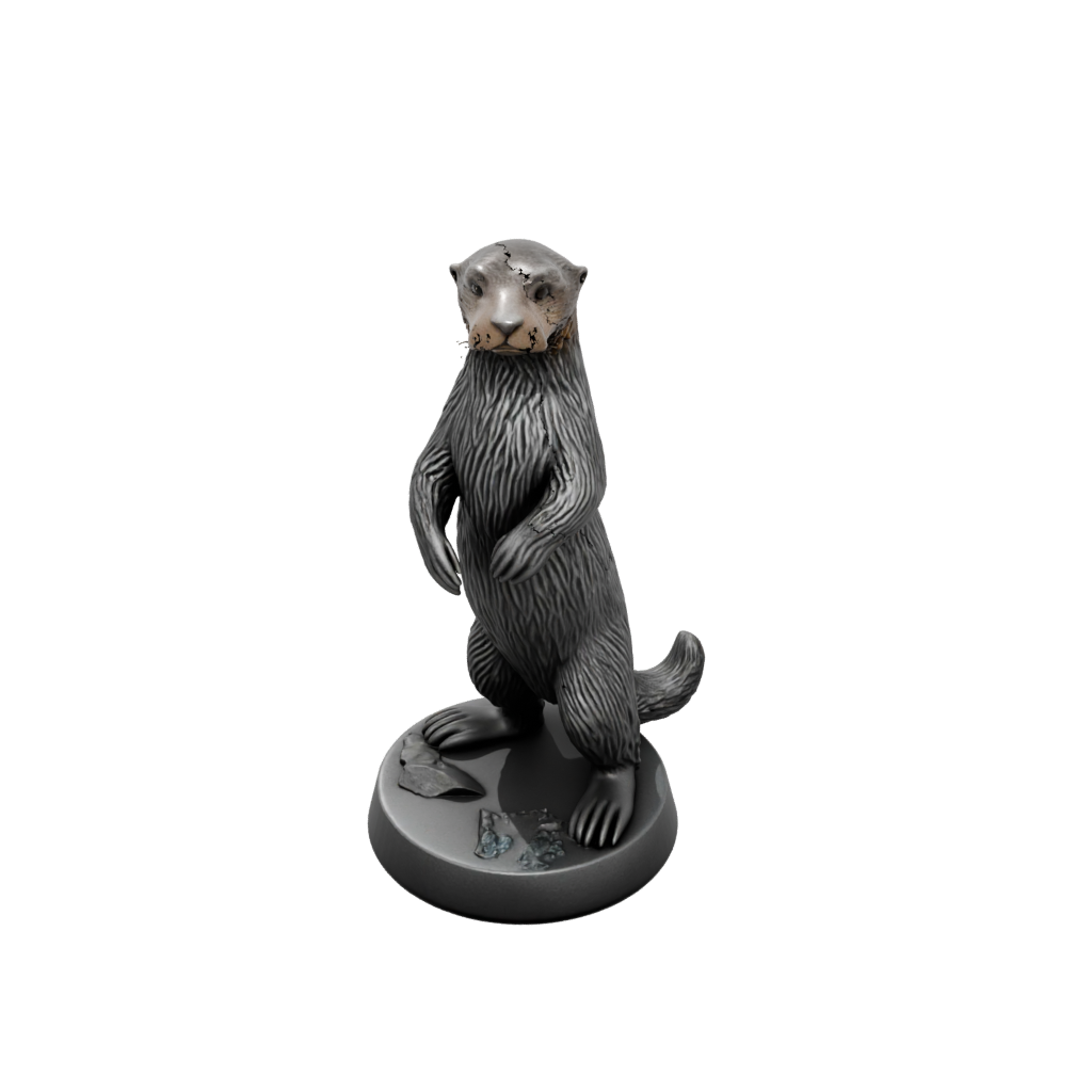 Obsidian Realistic Flexi Sea Otter