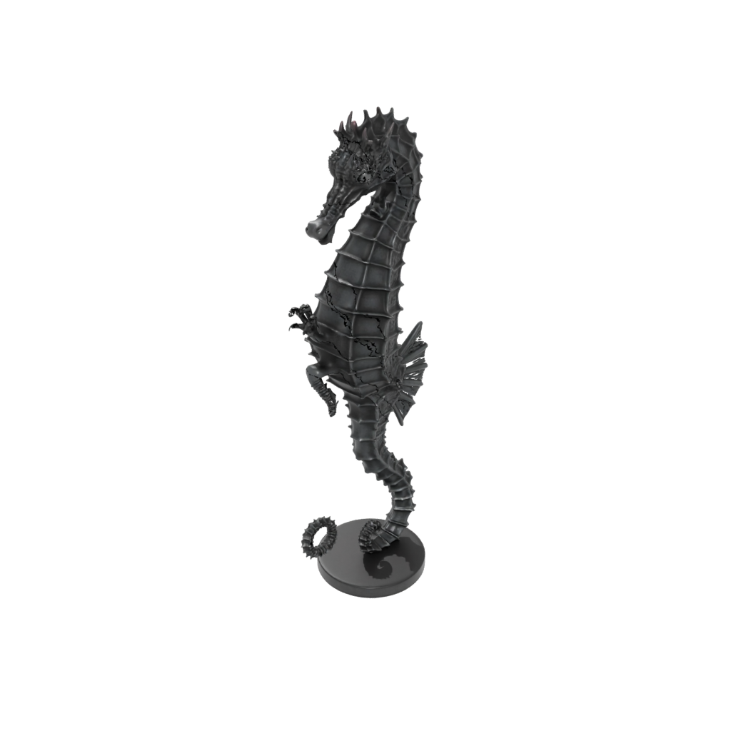 Obsidian Realistic Flexi Seahorse