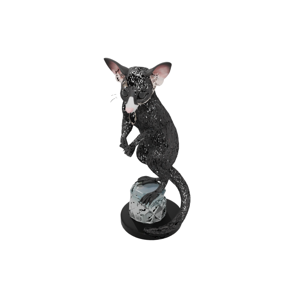 Obsidian Realistic Flexi Sugar Glider