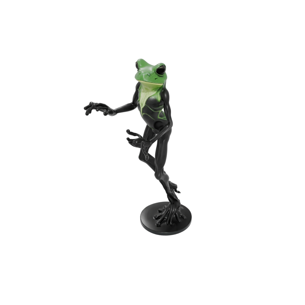 Obsidian Realistic Flexi Tree Frog