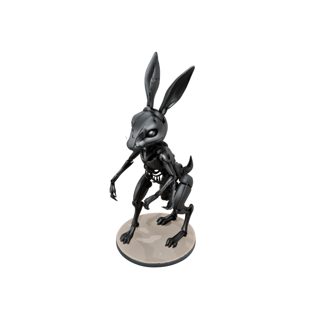 Obsidian Skeleton Flexi Bunny Rabbit
