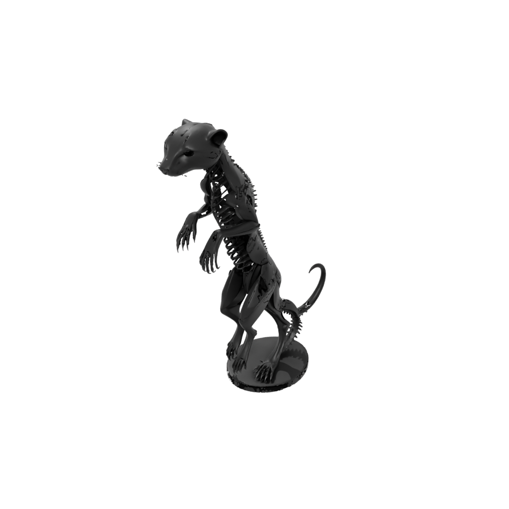 Obsidian Skeleton Flexi Ferret
