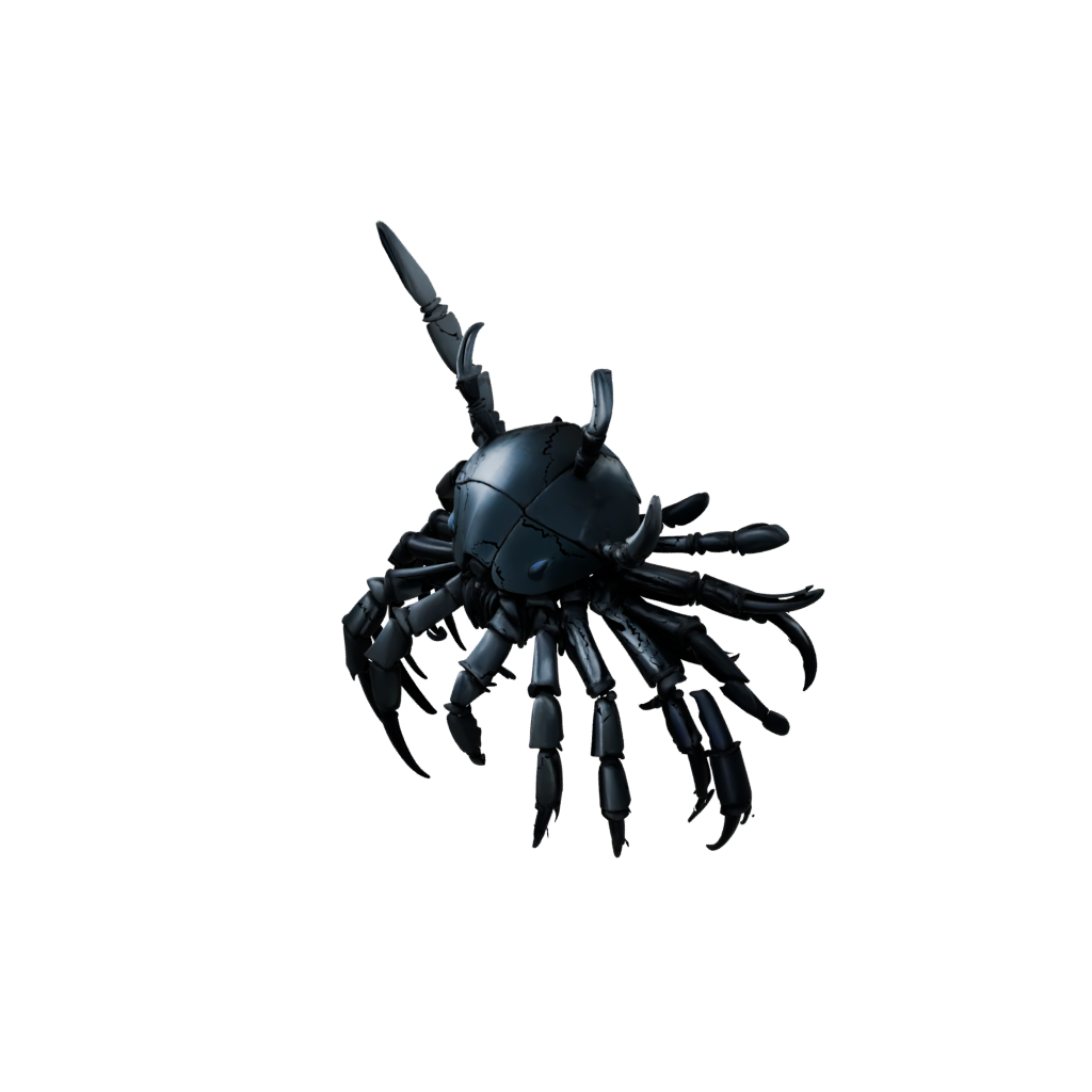 Obsidian Skeleton Flexi Hermit Crab