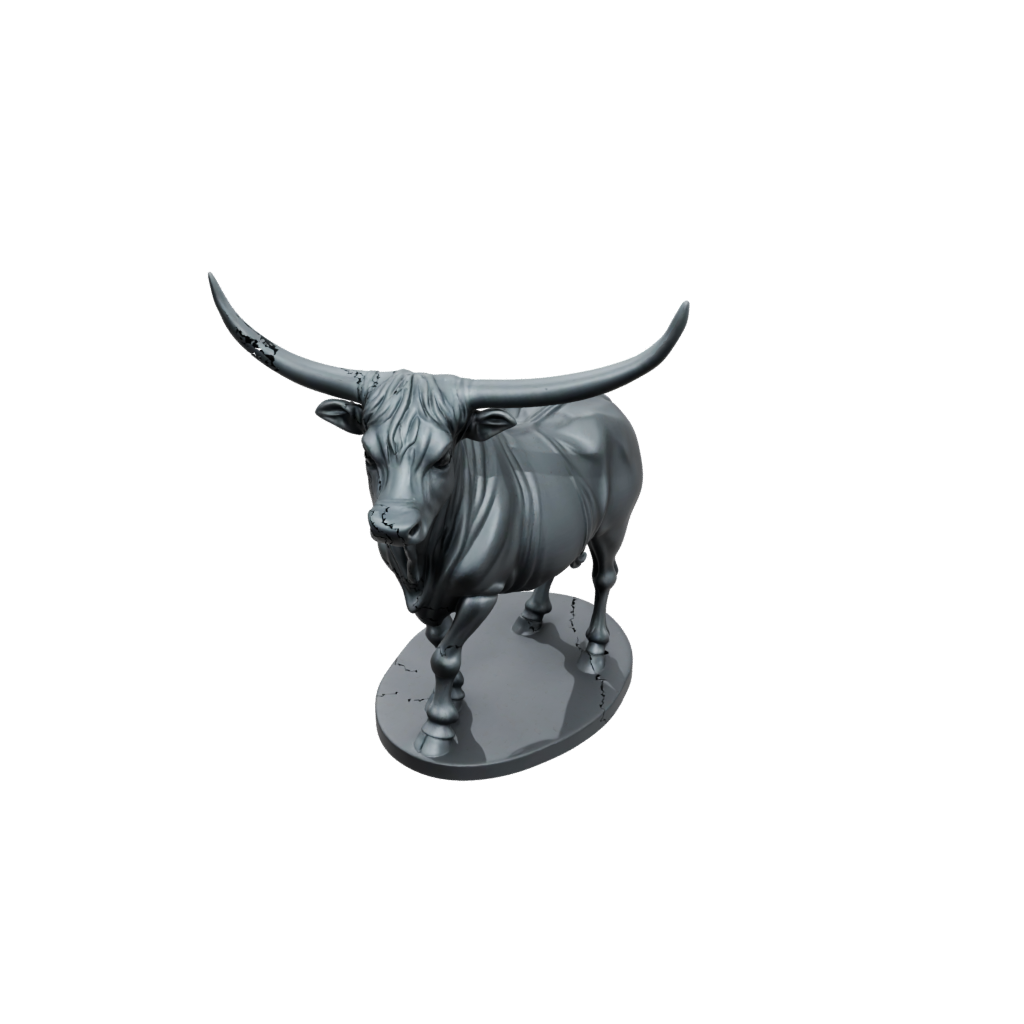 Obsidian Skeleton Flexi Highland Cow