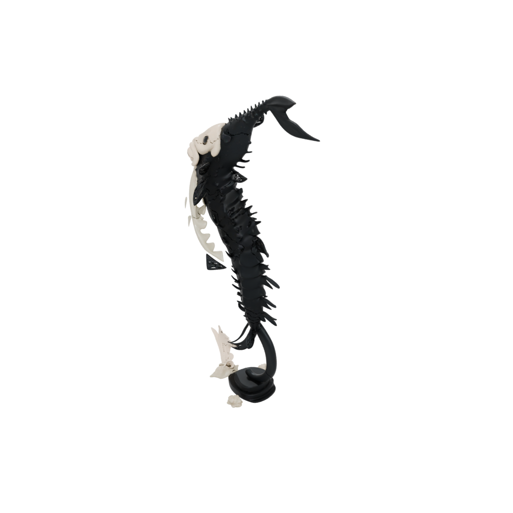 Obsidian Skeleton Flexi Koi Fish