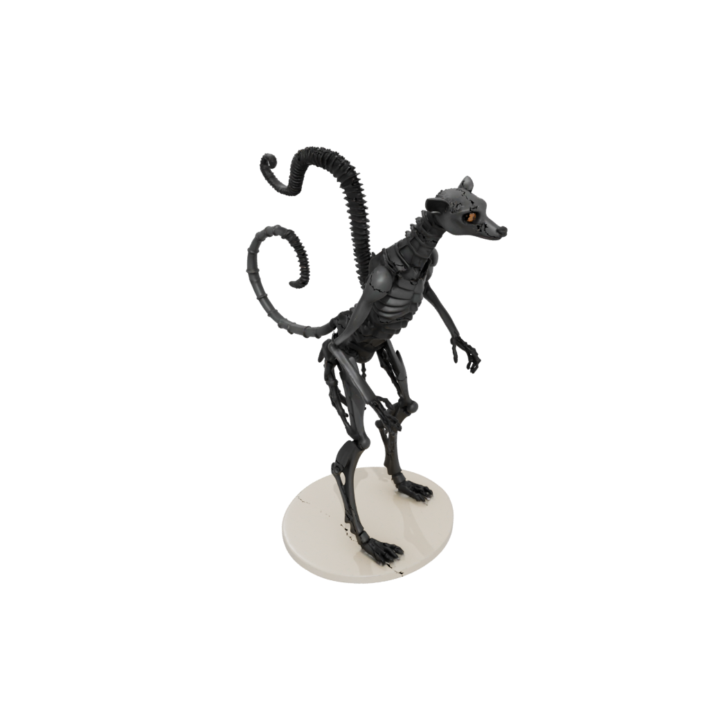 Obsidian Skeleton Flexi Lemur