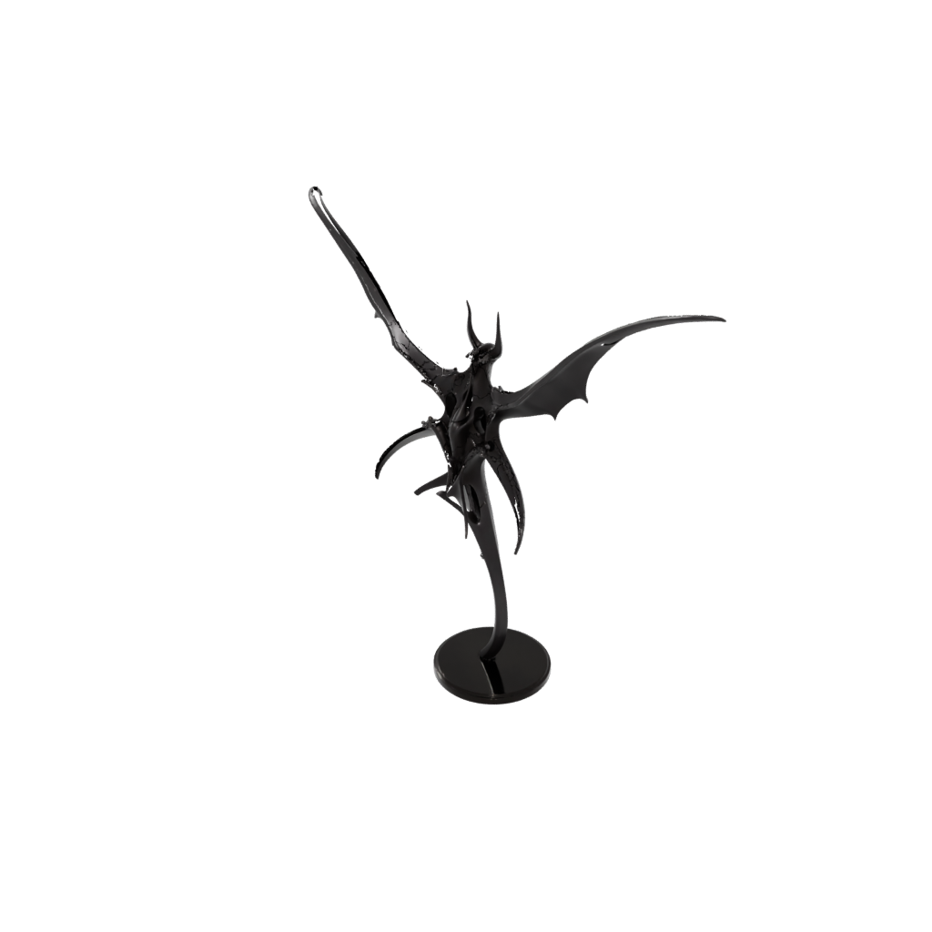 Obsidian Skeleton Flexi Manta Ray