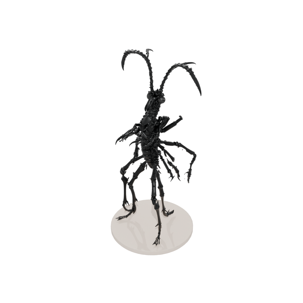 Obsidian Skeleton Flexi Mantis Shrimp