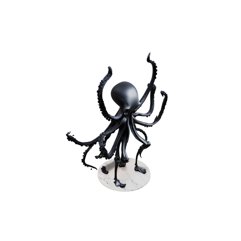 Obsidian Skeleton Flexi Octopus