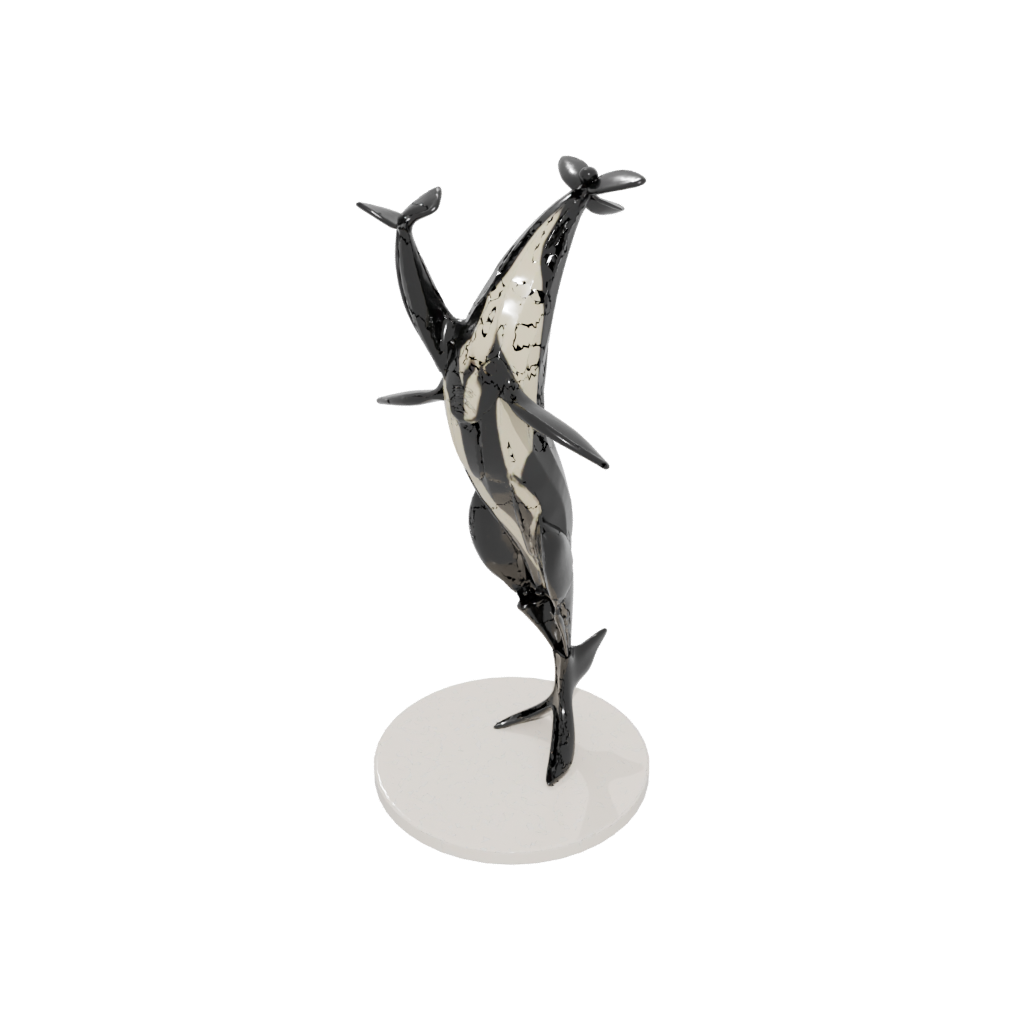 Obsidian Skeleton Flexi Orca Whale
