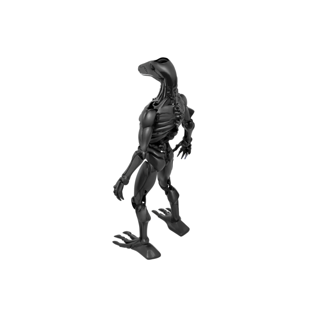 Obsidian Skeleton Flexi Platypus