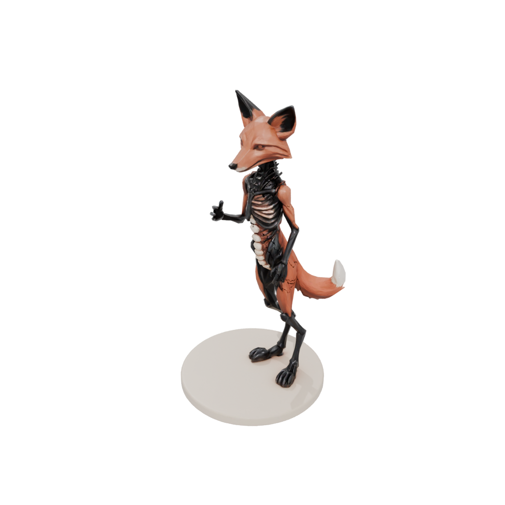 Obsidian Skeleton Flexi Red Fox