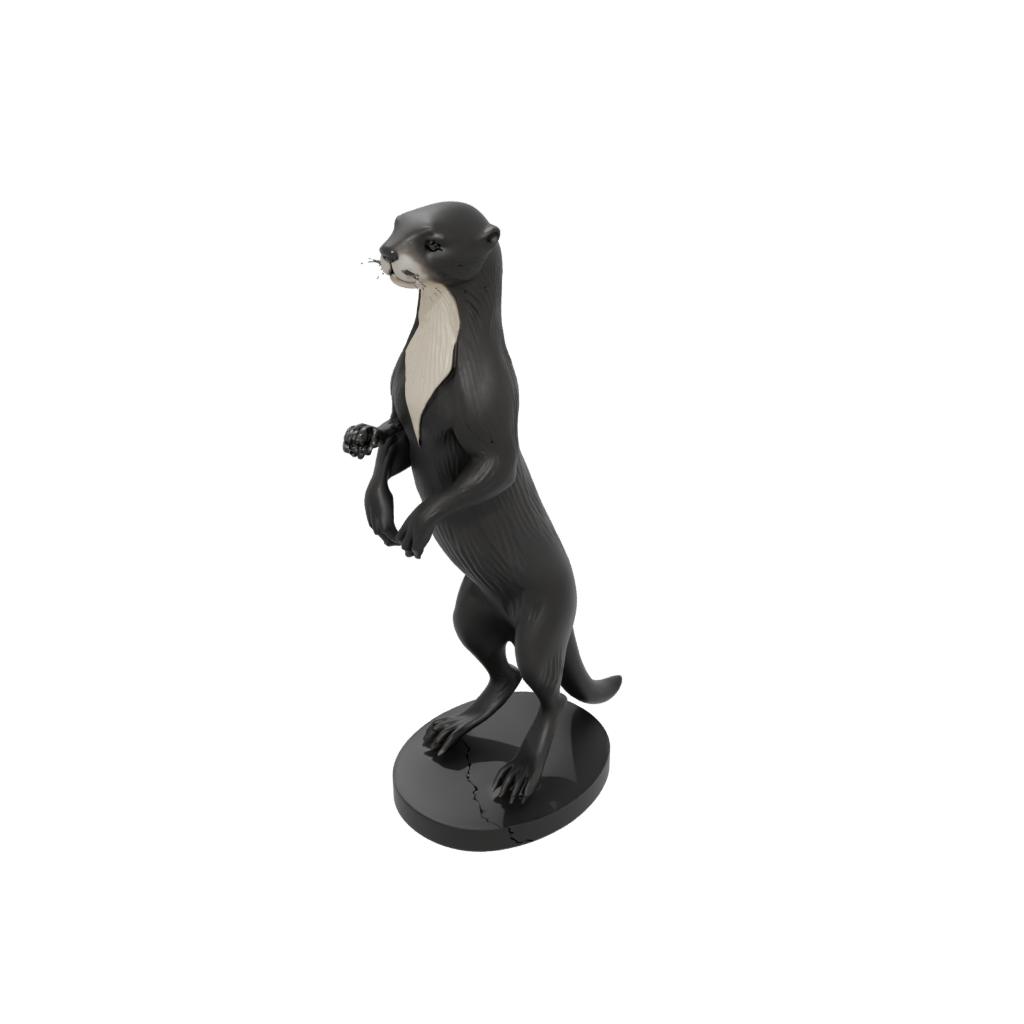 Obsidian Skeleton Flexi River Otter