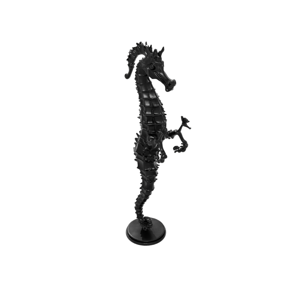 Obsidian Skeleton Flexi Seahorse