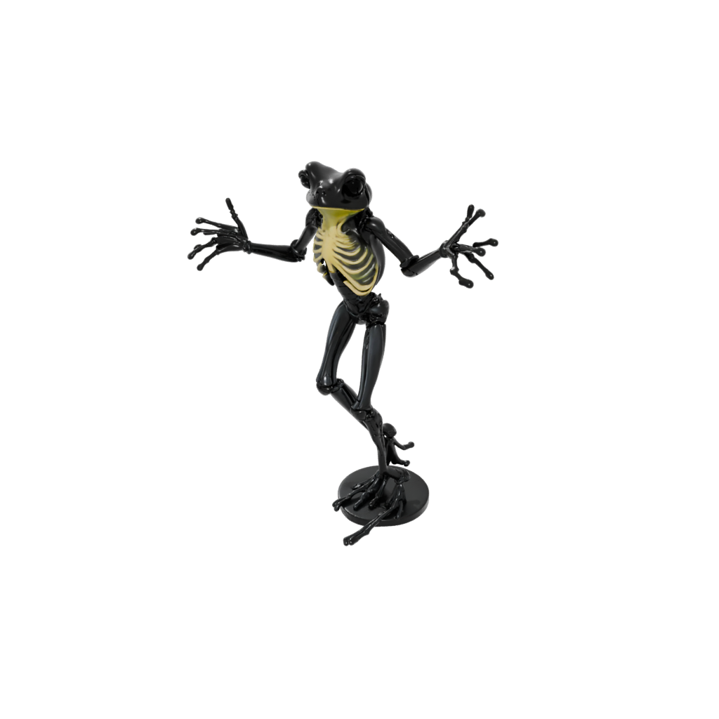 Obsidian Skeleton Flexi Tree Frog