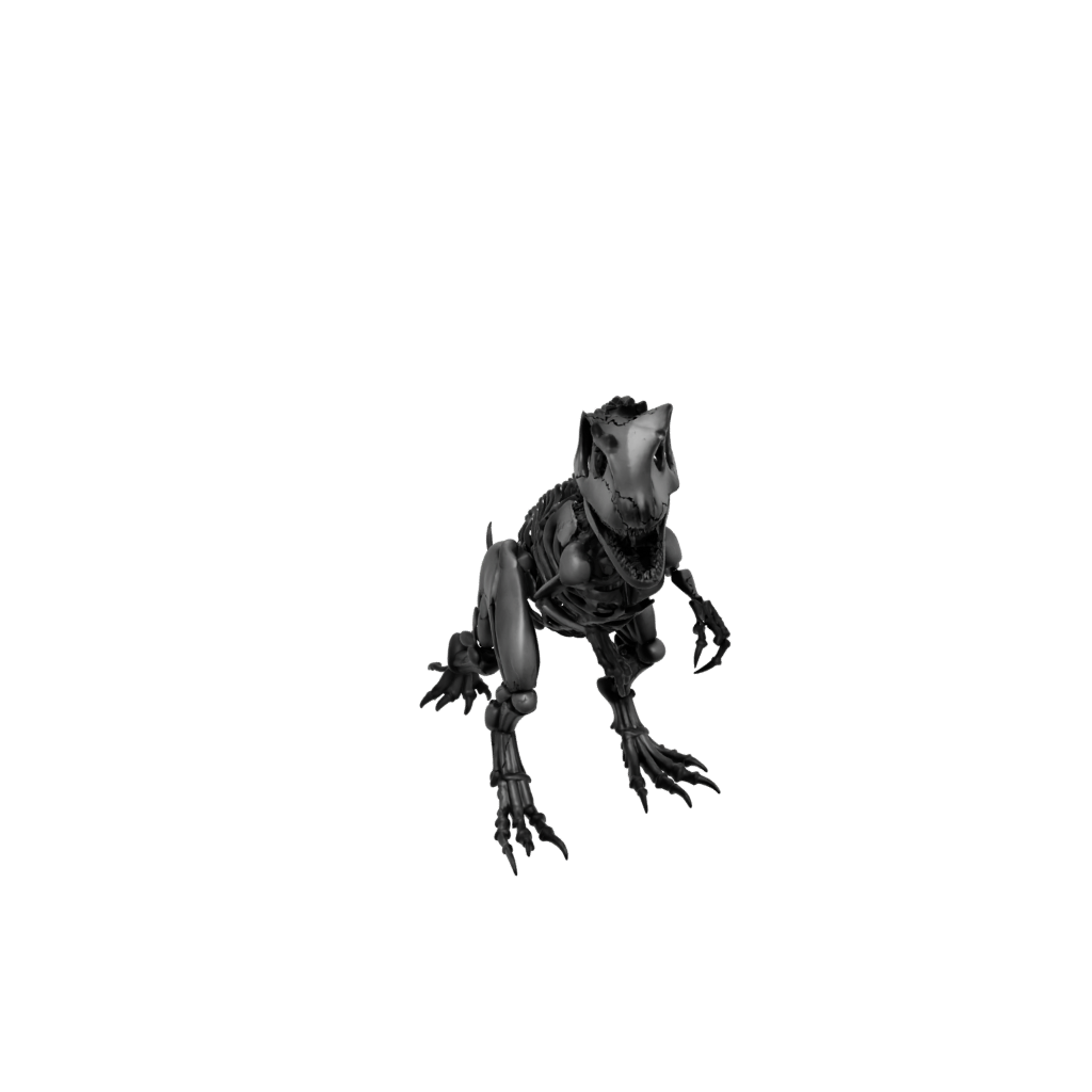 Obsidian Skeleton Flexi Tyrannosaurus Rex