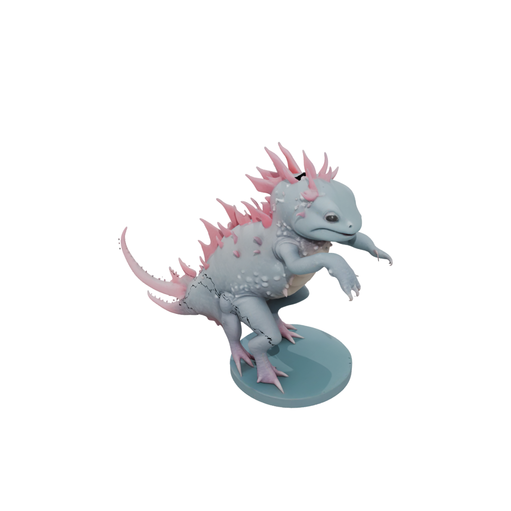 Pastel Armored Flexi Axolotl