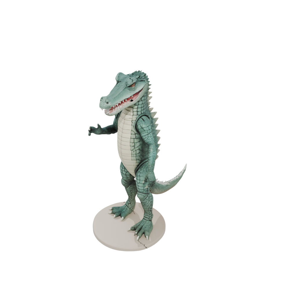 Pastel Armored Flexi Crocodile