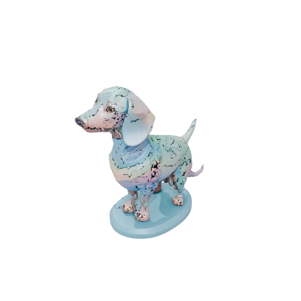 Pastel Armored Flexi Dachshund Dog