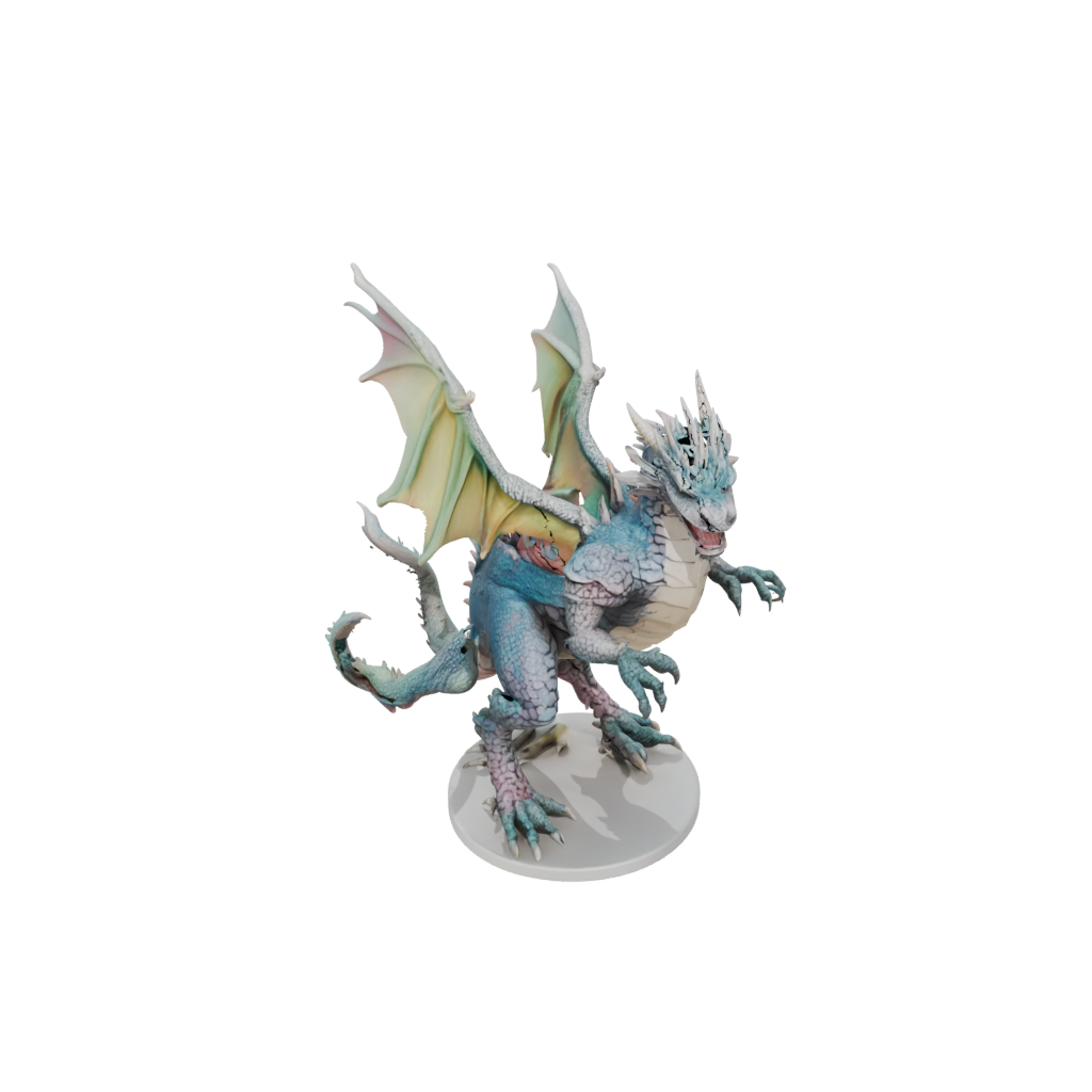 Pastel Armored Flexi Dragon