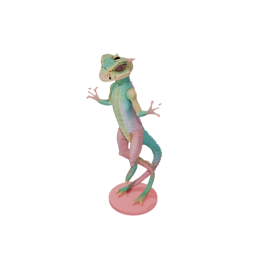 Pastel Armored Flexi Gecko