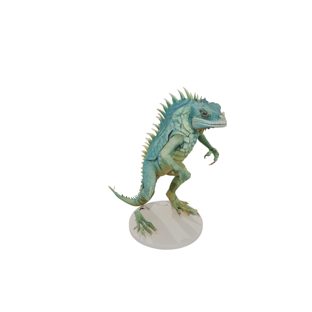 Pastel Armored Flexi Iguana