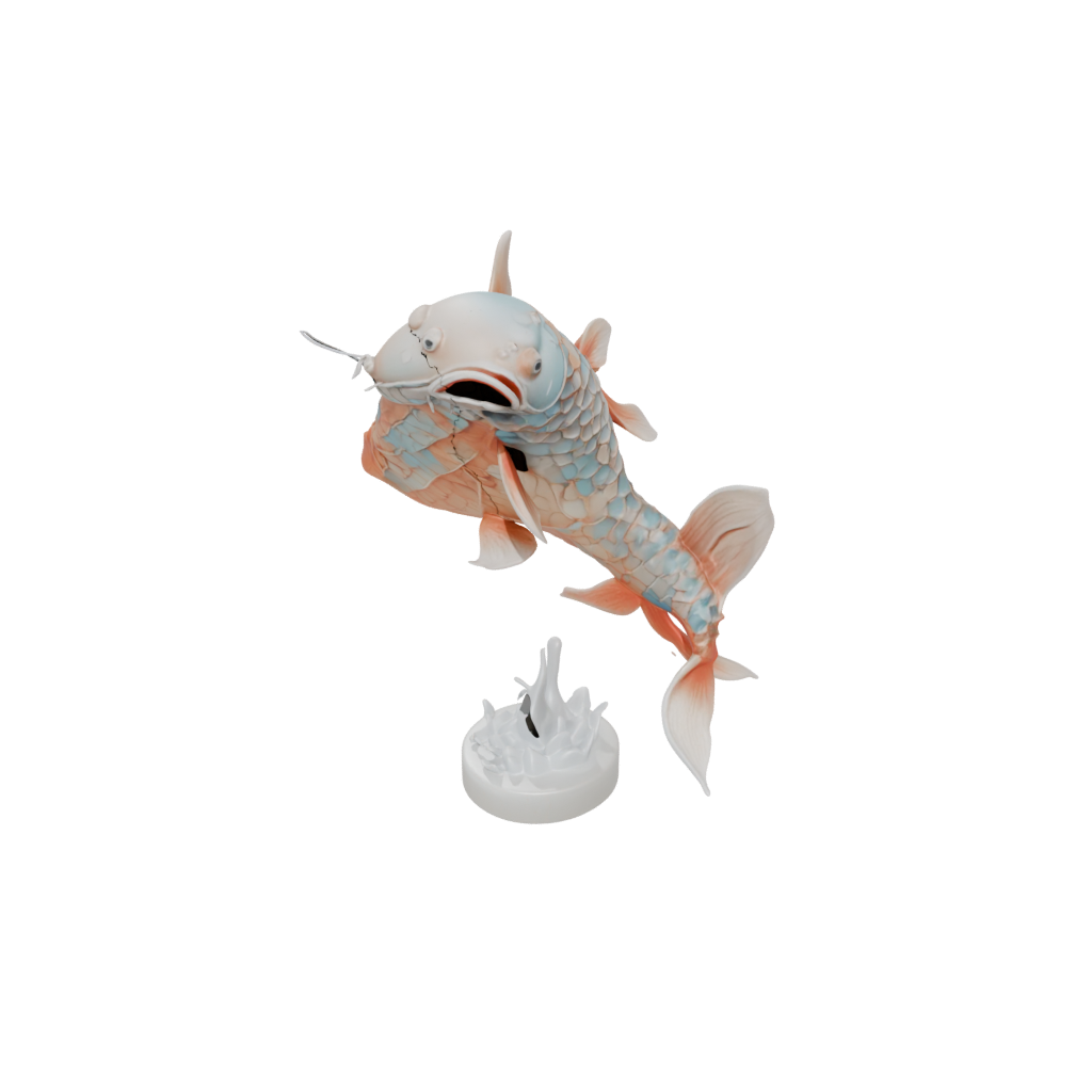 Pastel Armored Flexi Koi Fish