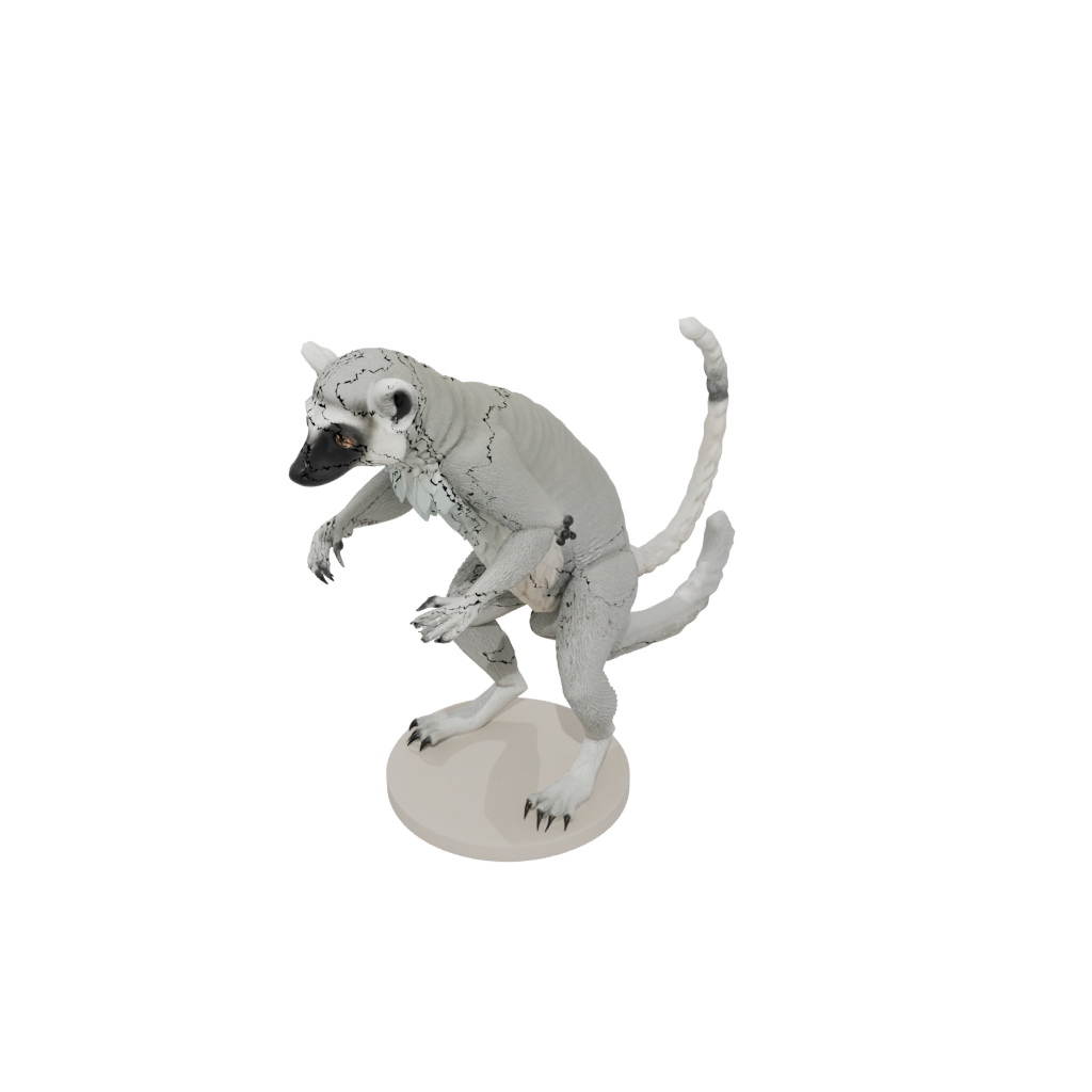 Pastel Armored Flexi Lemur