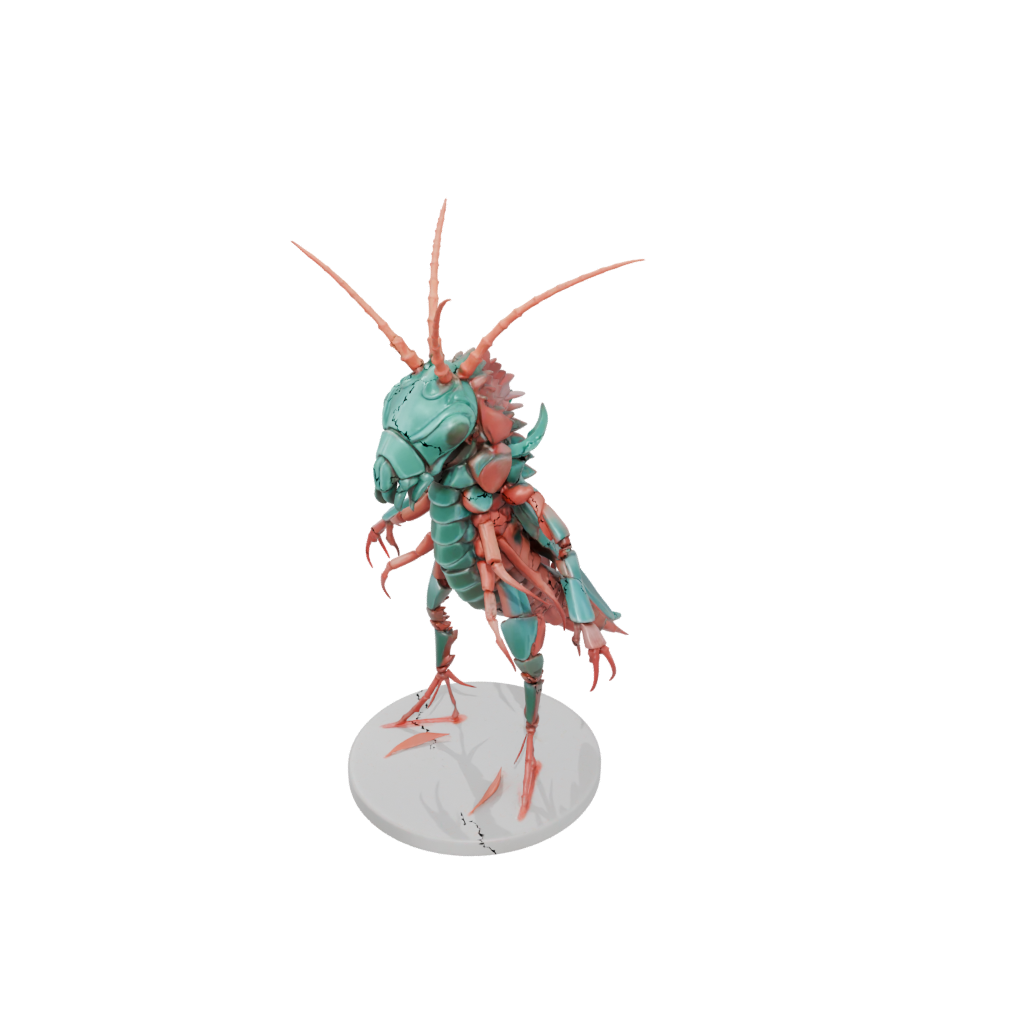 Pastel Armored Flexi Mantis Shrimp
