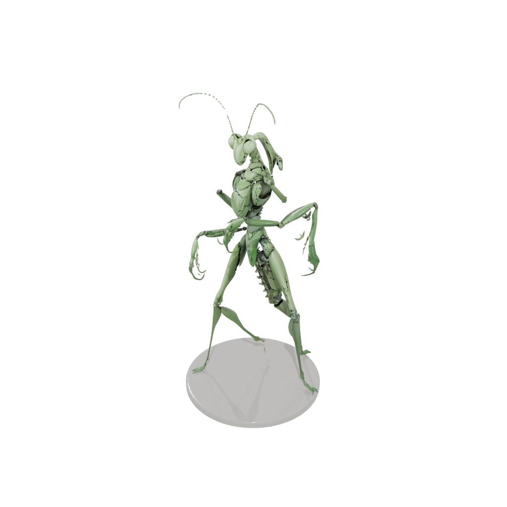 Pastel Armored Flexi Praying Mantis