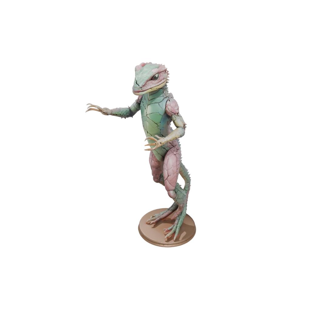 Pastel Armored Flexi Salamander